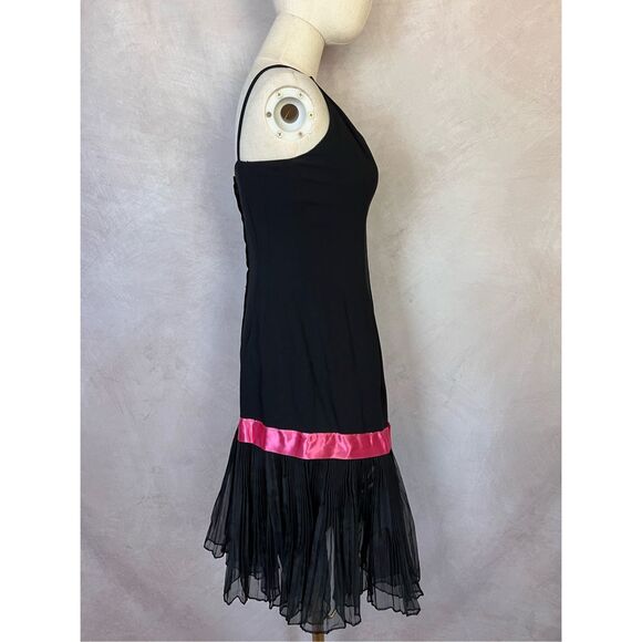 Vintage Black Drop Waist Flapper Style Dress - Picture 3 of 7